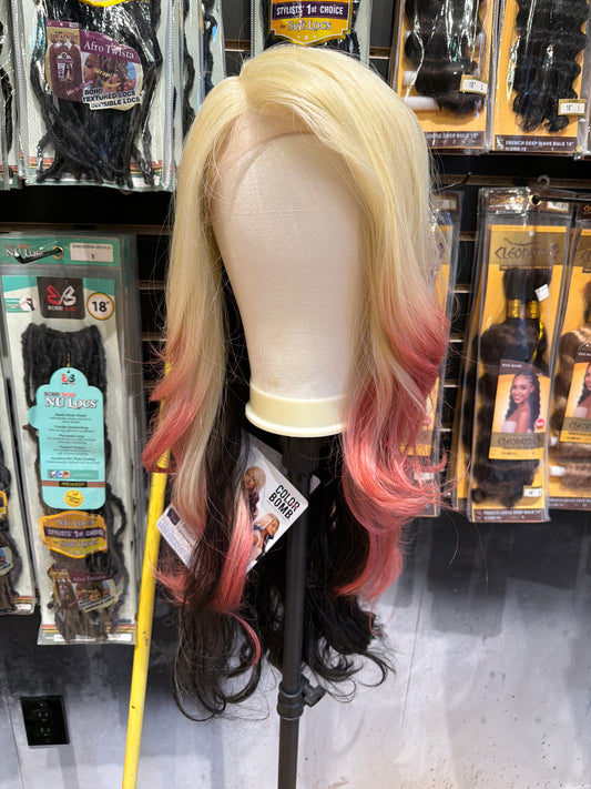 Outre birkley 36” wig color OL/TD PINK BUTTERCREAM