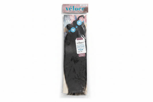 Veloce 100% Virgin Remy Hair Straight Bundle Set 18"/20"/22" – Natural Black