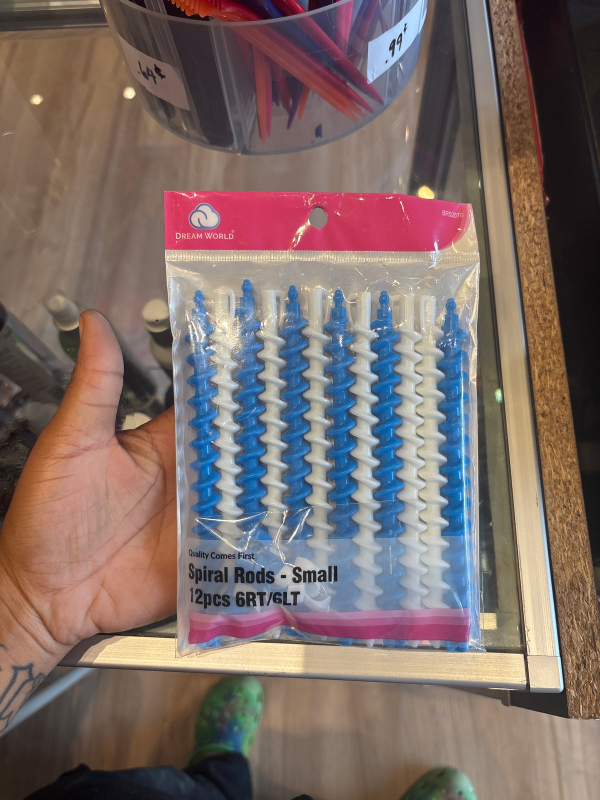 DREAMWORLD- 12pcs, Small, 6RT/6PT Spiral Rods