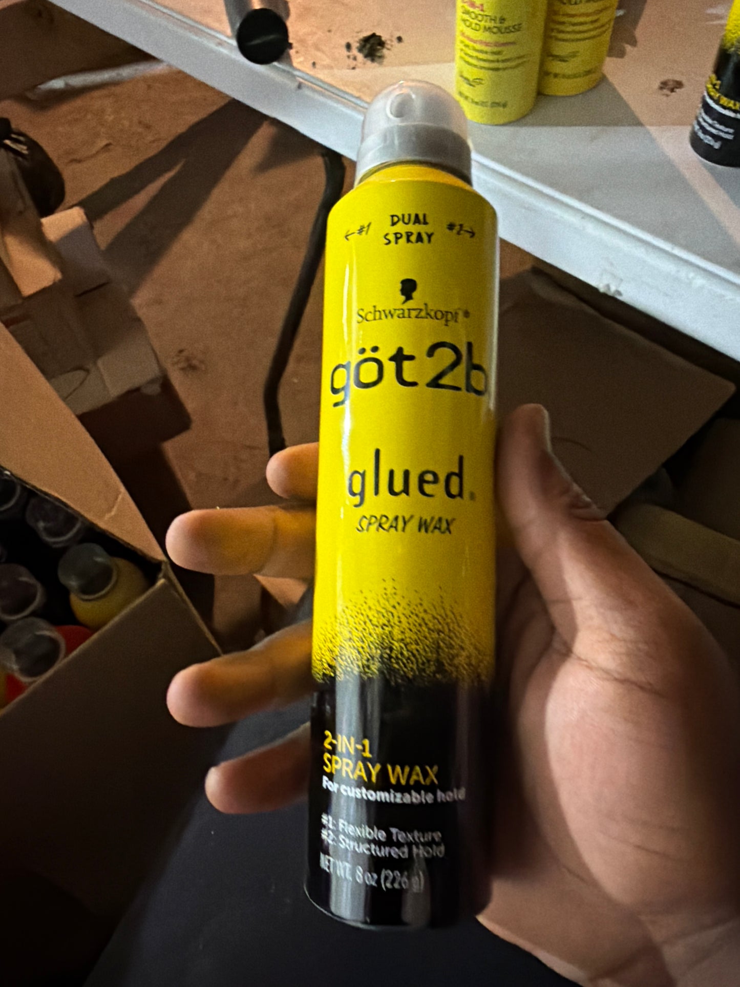 Schwarzkopf got2b Glued Spray Wax 2-in-1 Customizable Hold – 8 oz