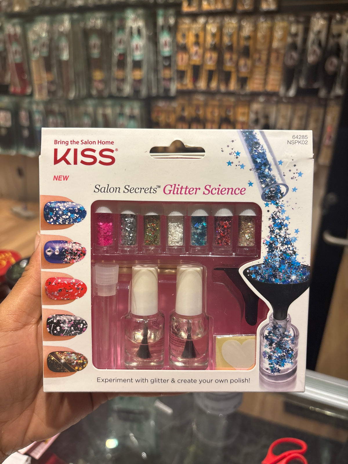 KISS- Salon Secrets Nail Art Starter Kit Glitter Science
