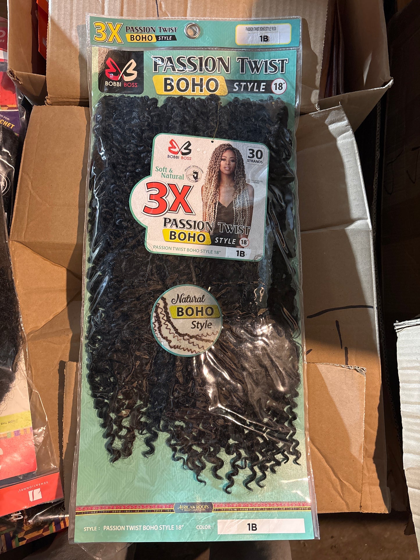 3X Passion Twist BOHO STYLE 18”-color T1B/27-
