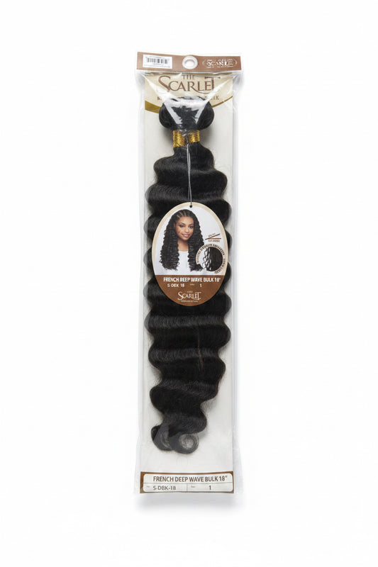 The Scarlet Human Hair Blend FRENCH DEEP WAVE BULK 18”