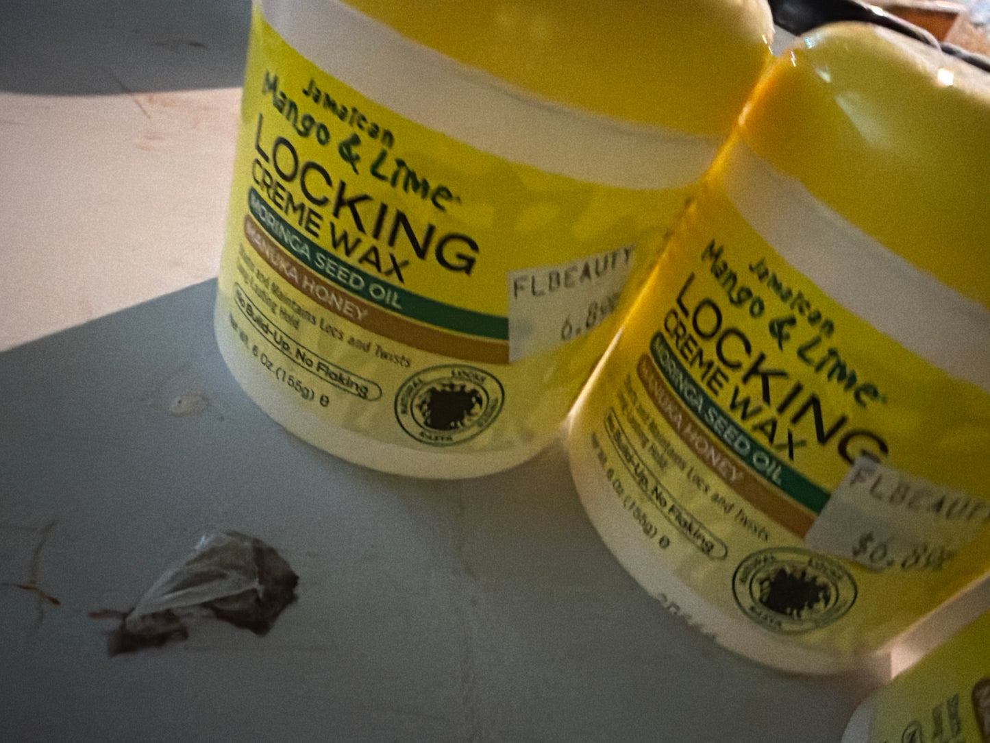 Jamaican Mango & Lime Locking Crème Wax with Organic Beeswax Gel 6 oz