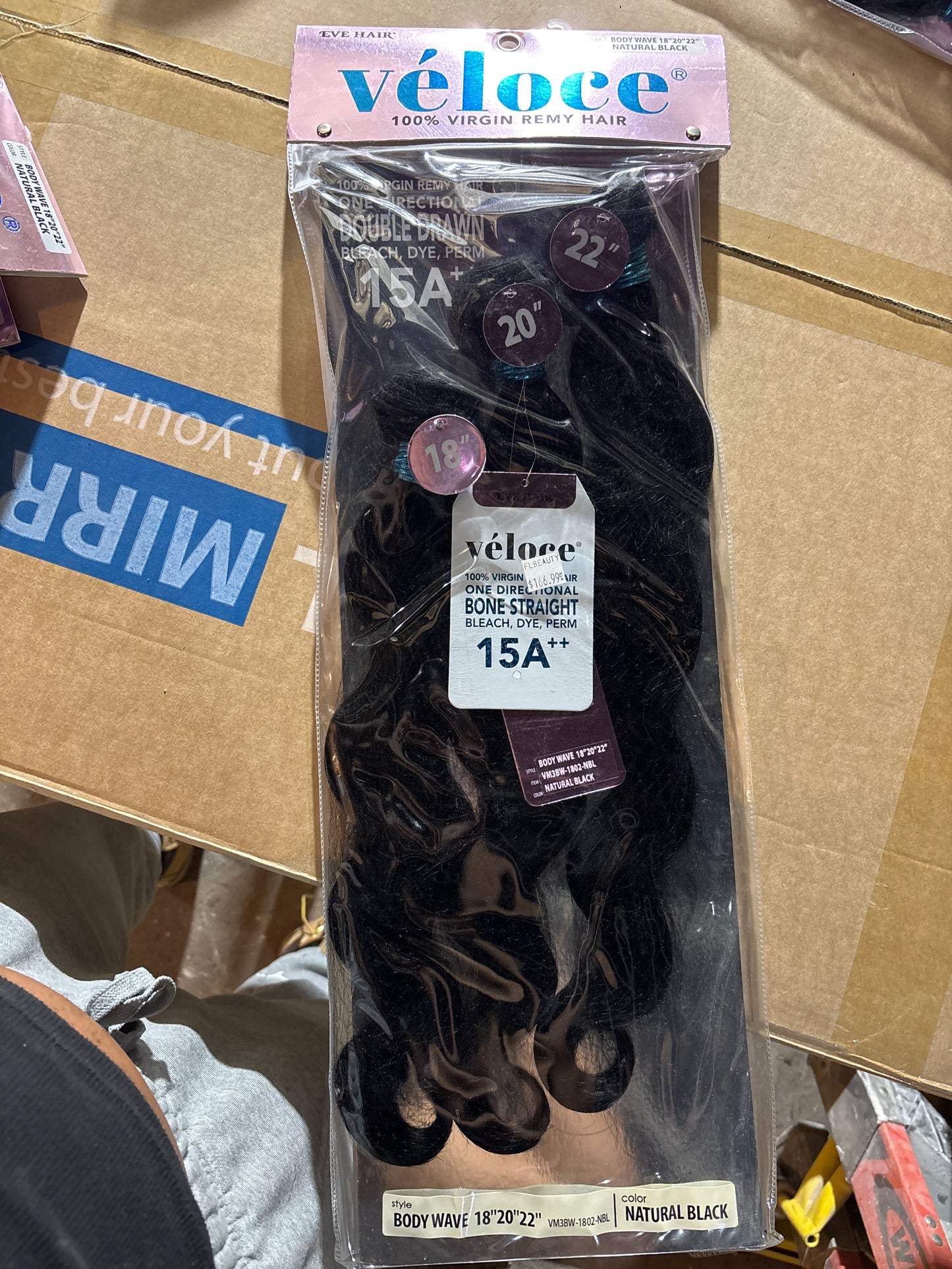 EVE HAIR VÉLOCE 100% VIRGIN REMY HAIR