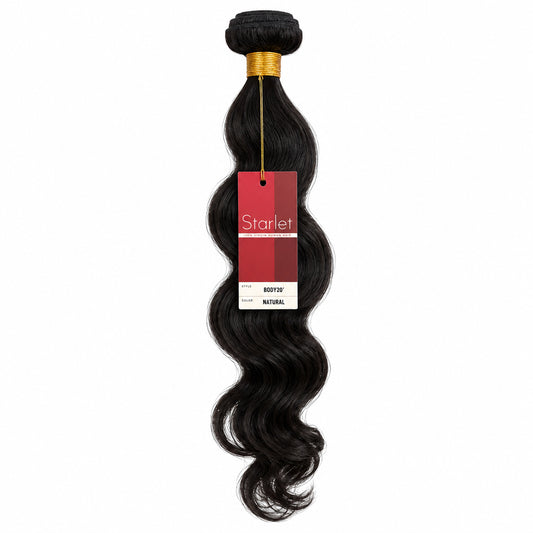 SCARLET- 100% Virgin Human Hair Body Wave 20” -Color Natural-