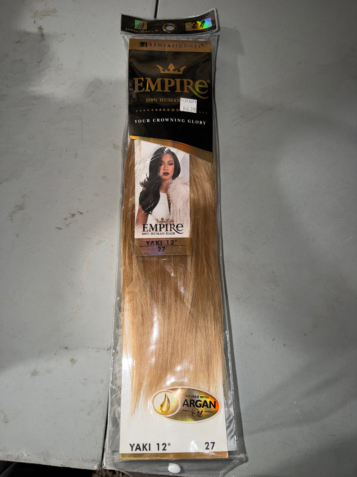 Empire 100% Human Hair Yaki 12” color 27