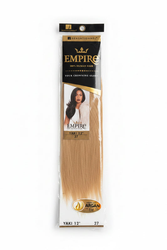 Empire 100% Human Hair Yaki 12” color 27