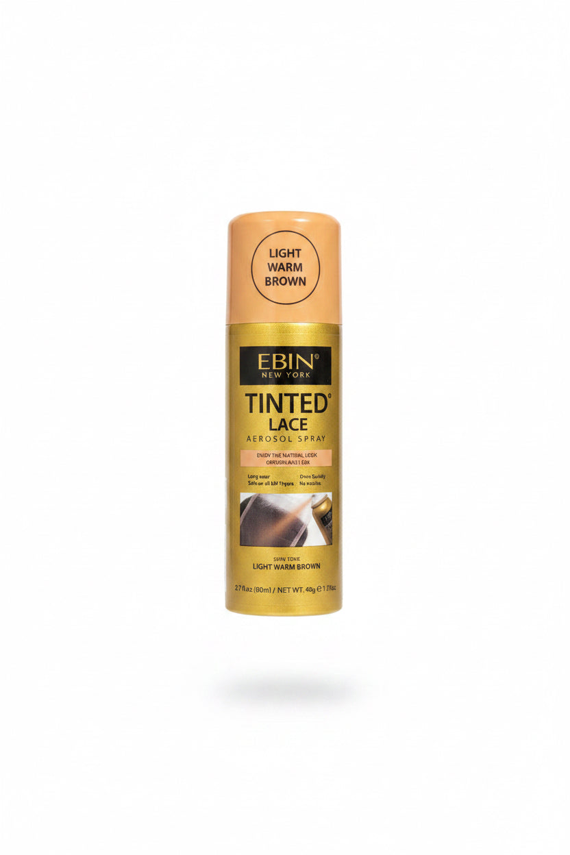 EBIN New York TINTED LACE AEROSOL SPRAY -Light Warm Brown 2.7fl.oz./80ml