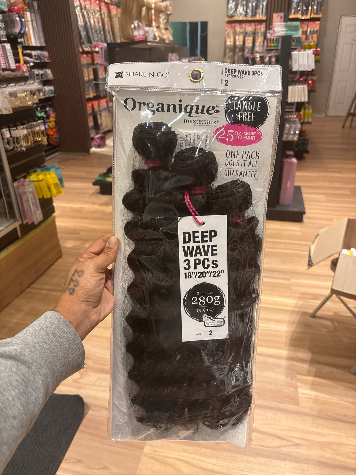 Shake-N-Go- Organique Deep Wave 3Pcs 18”20”22”-2-