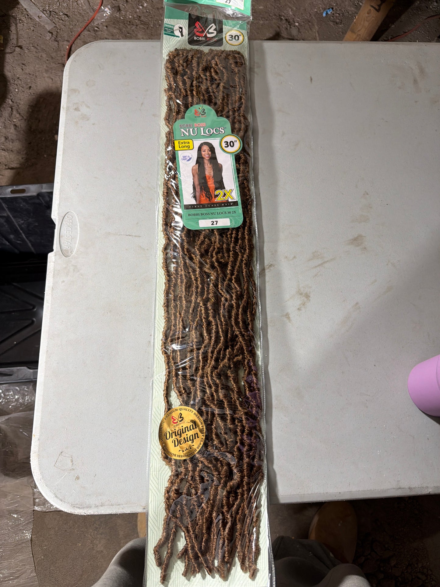 Bobbi Boss NU LOCS Extra Long 30” 2X Crochet Braiding Hair – Color 27