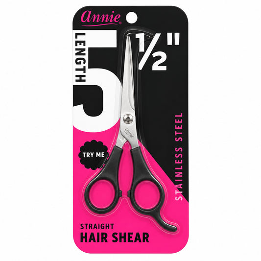 ANNIE- 5 1/2” Stainless Steel Straight Hair Sheer