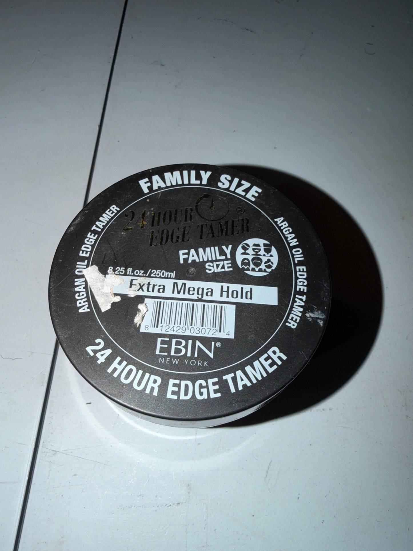 EBIN New York 24 Hour Edge Tamer Family Size Extra Mega Hold Argan Oil Edge Control 8.25 oz