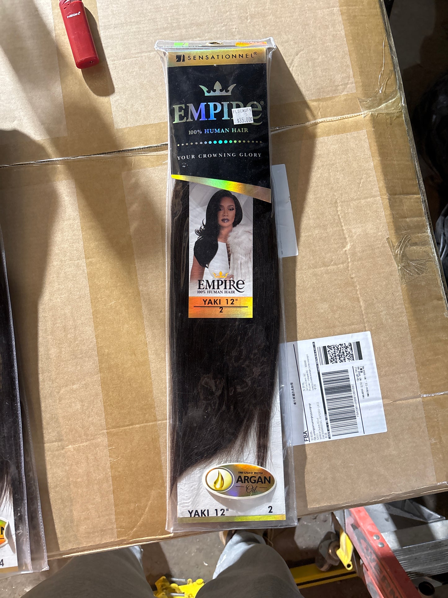 SENSATIONAL EMPIRE 100% Human Hair YAKI 12”-color 2-
