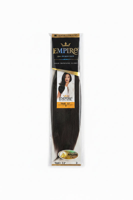 SENSATIONAL EMPIRE 100% Human Hair YAKI 12”-color 2-