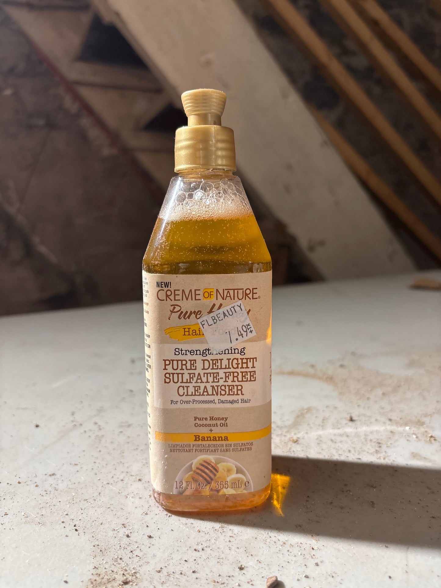 CRÈME OF NATURE- Pure Honey hair Food Strengthening Pure DelightSulfate-Free Cleanser 12Fl.oz