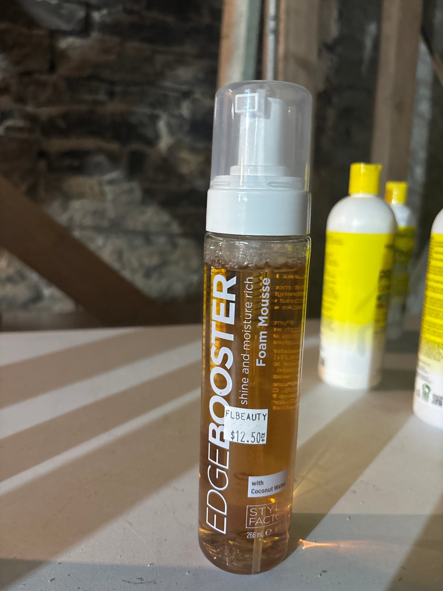 EDGEBOOSTER- Extra Shine and Moisture Rich Foam Mousse with Coconut Water