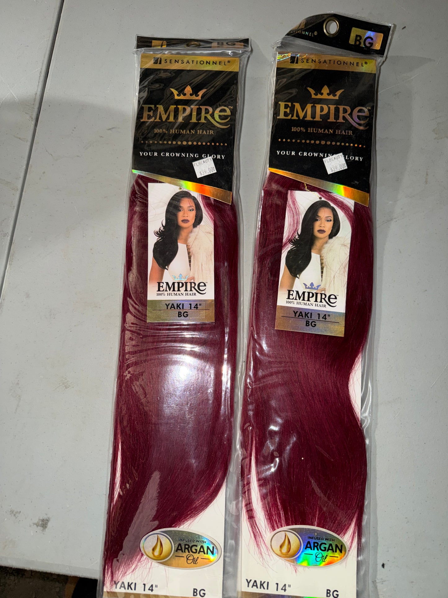 Empire 100% Human Hair Yaki 14” color BG