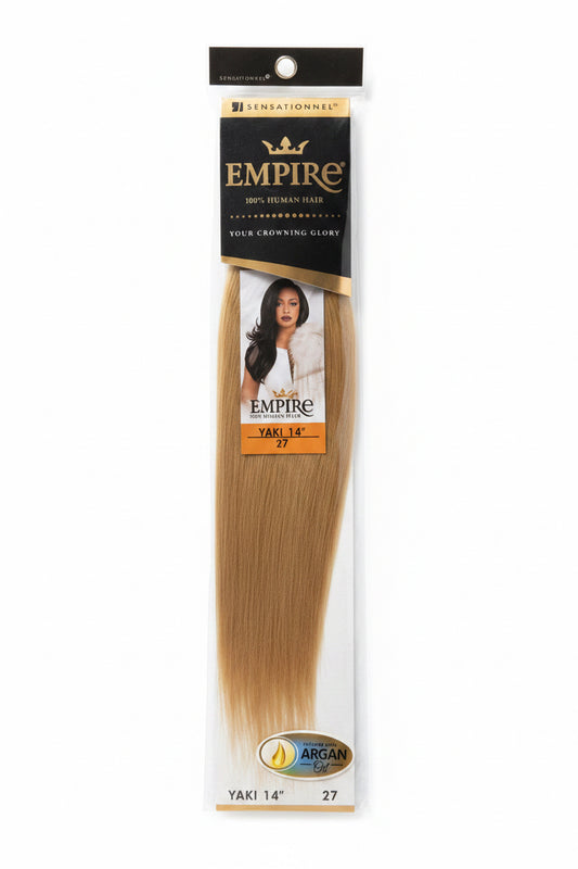 SENSATIONAL EMPIRE 100% Human Hair YAKI 14”-color 27-