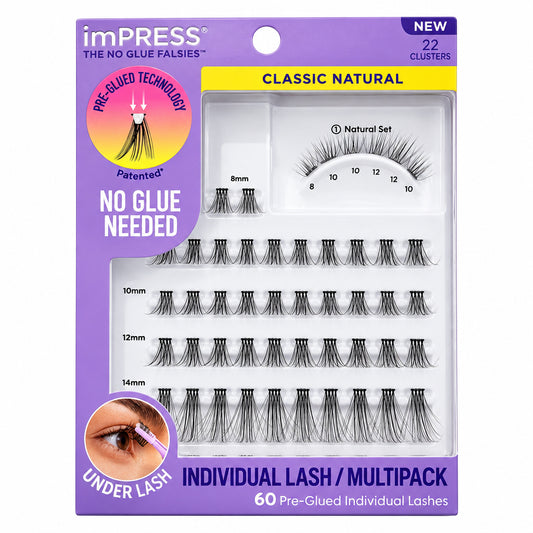 Impress 60 pre-glued individual lashes