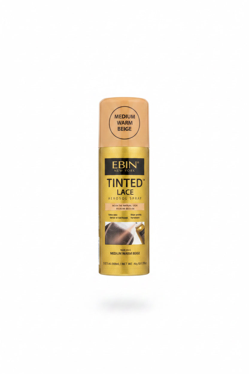 EBIN New York TINTED LACE AEROSOL SPRAY -Medium Warm Beige 2.7fl.oz./80ml