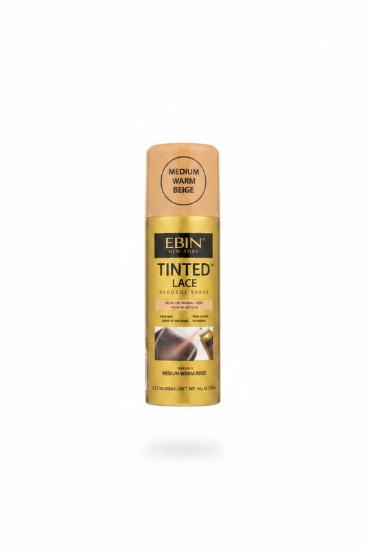 EBIN New York TINTED LACE AEROSOL SPRAY -Medium Warm Beige 2.7fl.oz./80ml