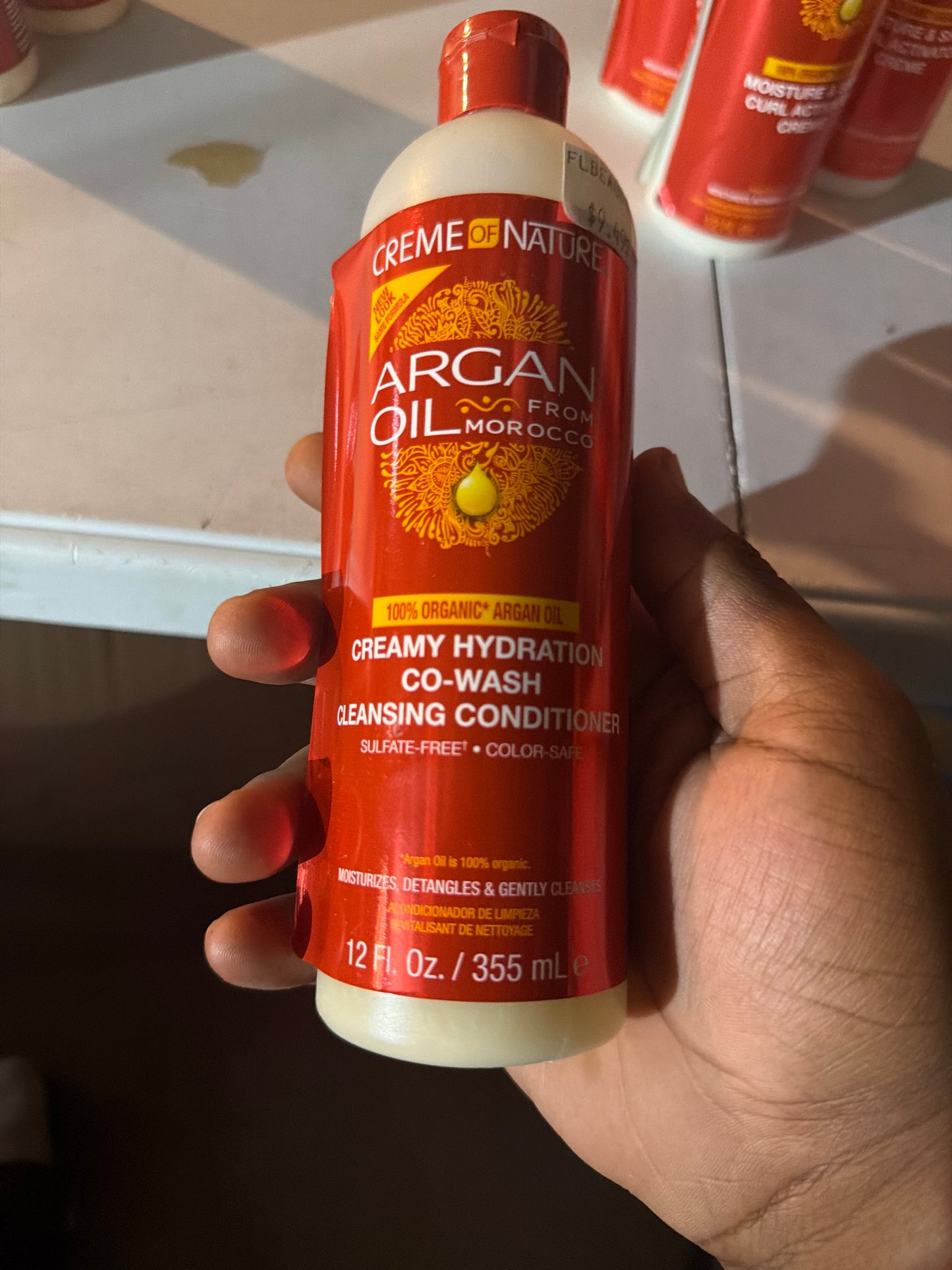 Creme of Nature Argan Oil from Morocco Creamy Hydration Co-Wash Cleansing Conditioner – Sulfate-Free – 12 fl oz