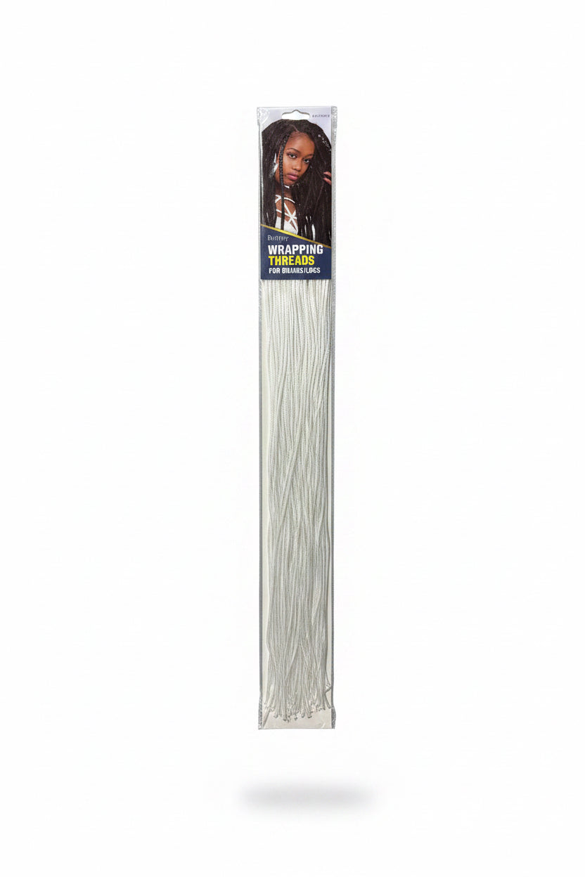 BRITTNY- Wrapping Threads for Locs/Braids-color White-