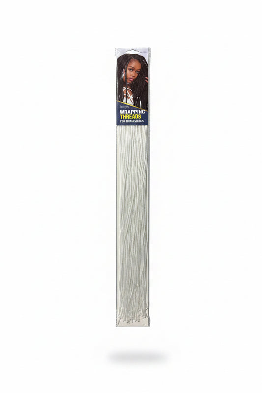 BRITTNY- Wrapping Threads for Locs/Braids-color White-