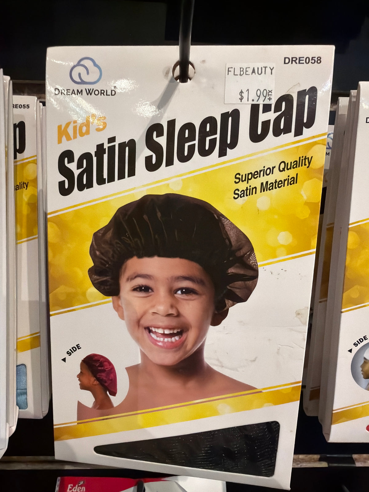 Kids satin sleep cap