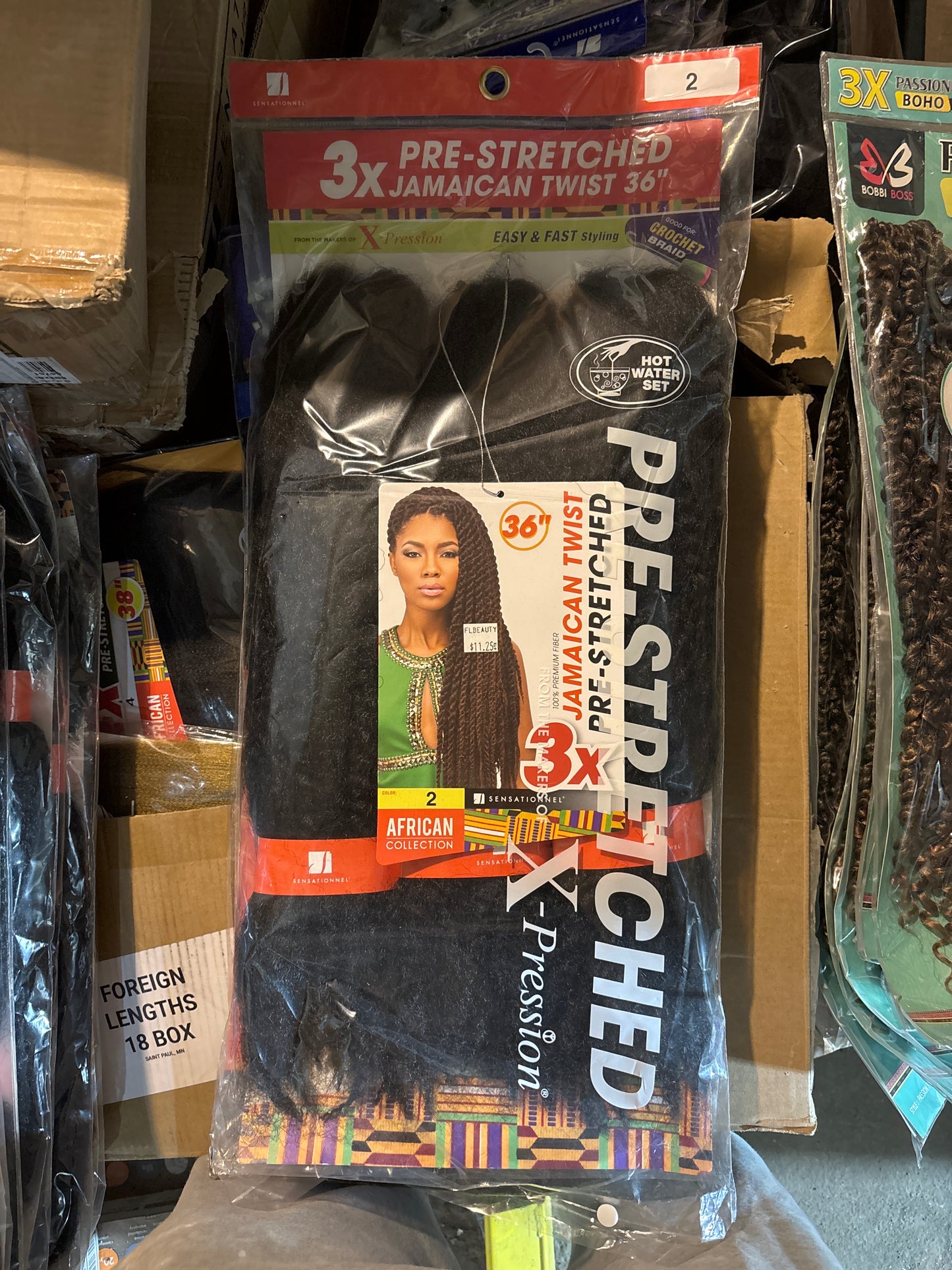 3X Pre-Stretched JAMAICAN TWIST 36”-Color 2-