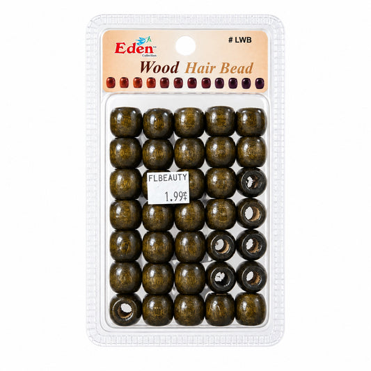 EDEN- Wood Hair Bead -color