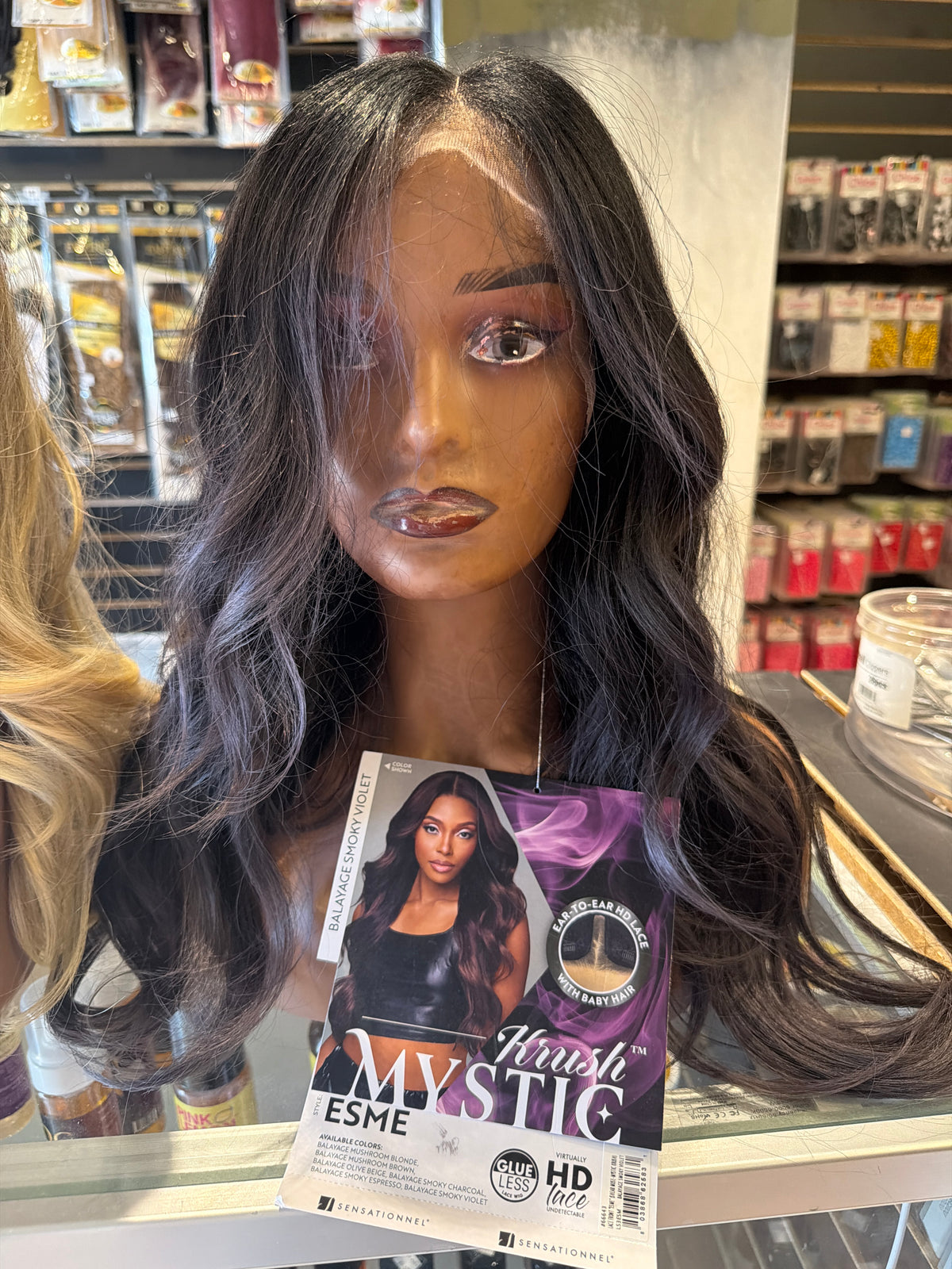 Sensational hd lace wig color balayage Smokey violet