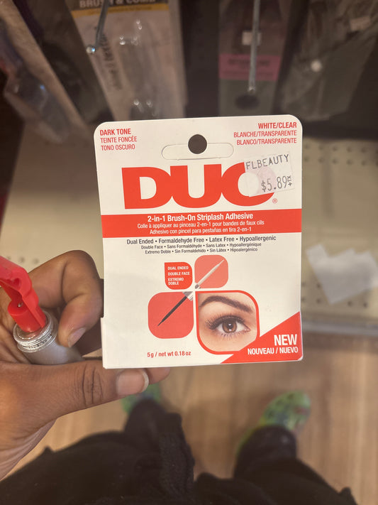DUO- Brush on Strip Lash Adhesive -White/Clear- 0.18.oz.