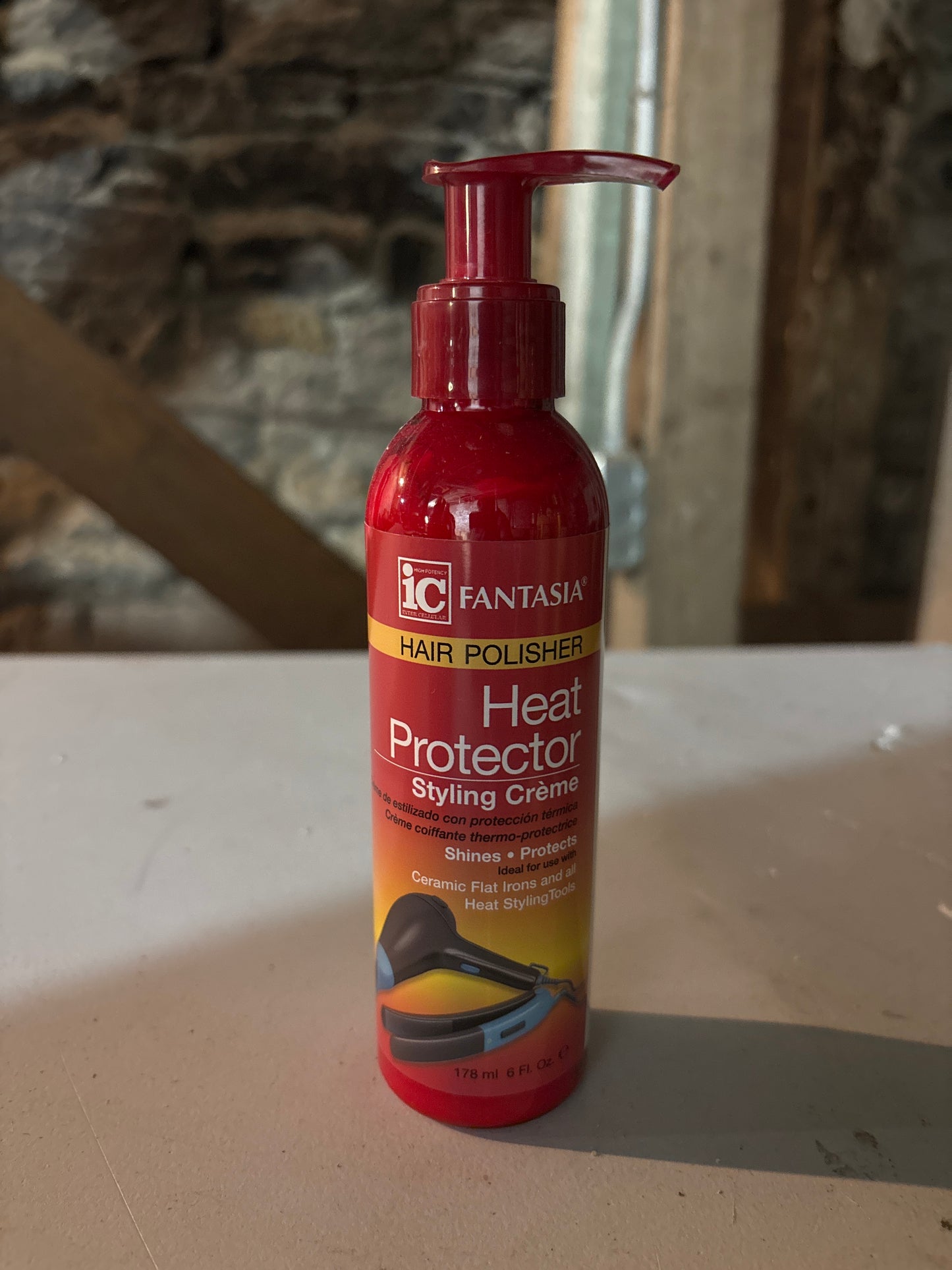 IC FANTASIA HAIR POLISHER- Heat Protector Styling Crème 6fl.oz
