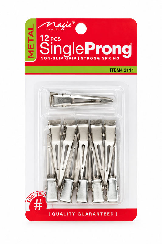 MAGIC COLLECTION- Metal Single Pong Clip 12pc