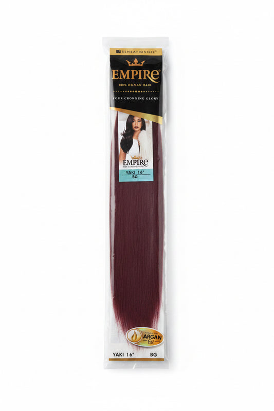 SENSATIONAL EMPIRE 100% Human Hair YAKI 16”-color BG-