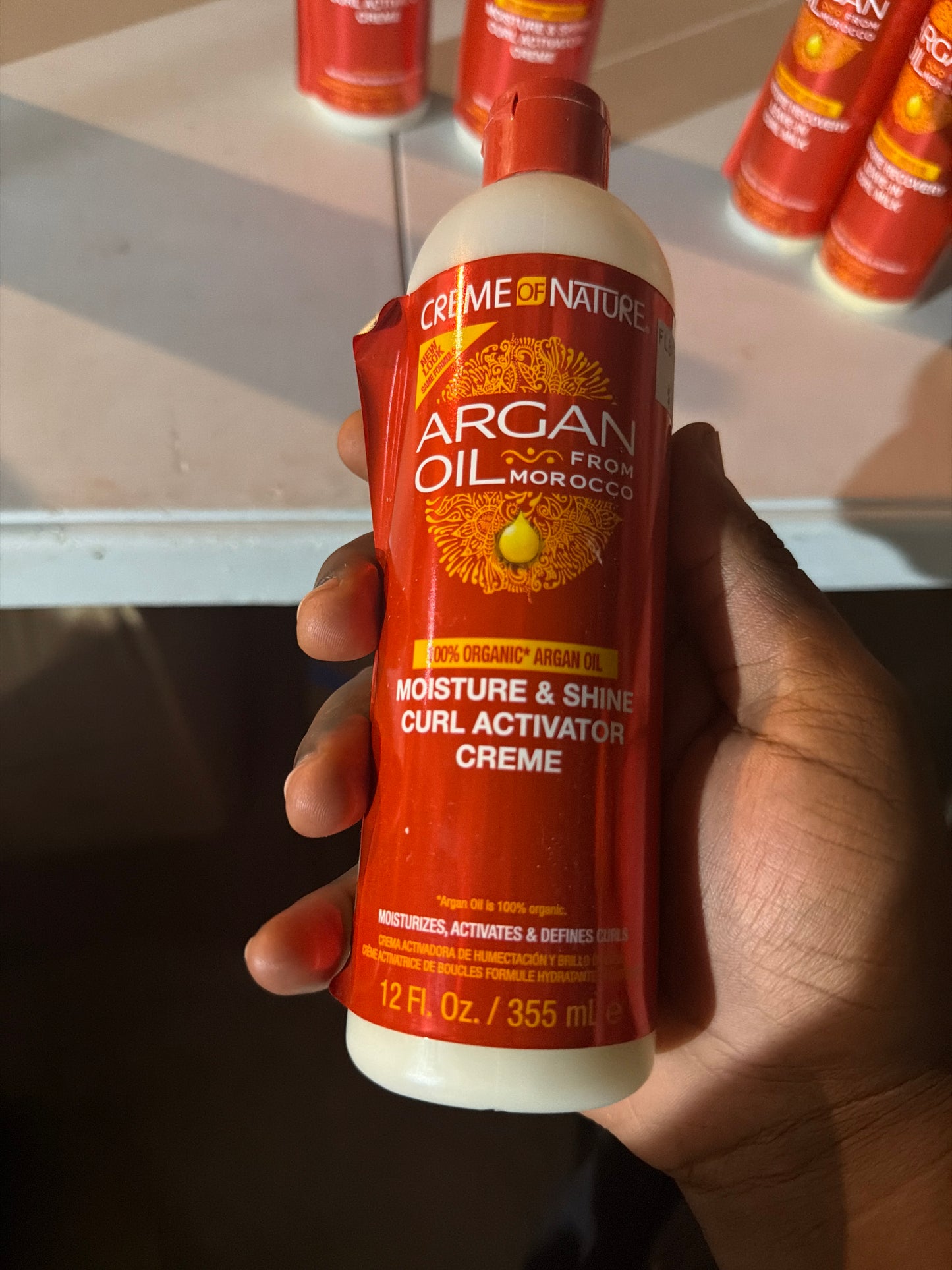 Creme of Nature Argan Oil from Morocco Moisture & Shine Curl Activator Crème – 12 fl oz