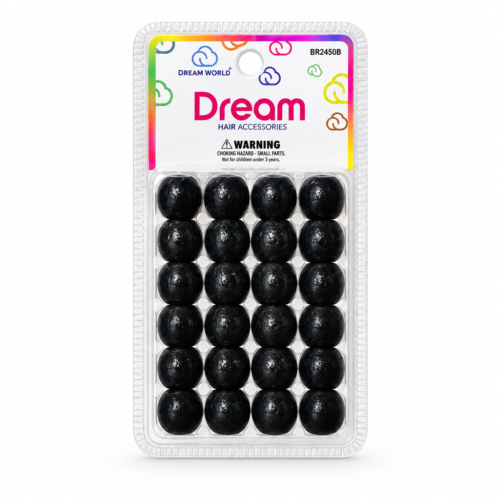 DREAMWORLD- Dream Hair accessories-color Black (wood bead)
