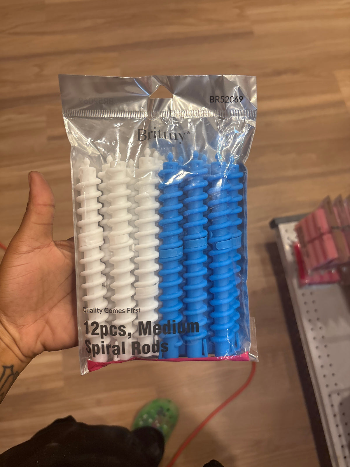 BRITTNY- 12pcs, Medium, 6RT/6PT Spiral Rods