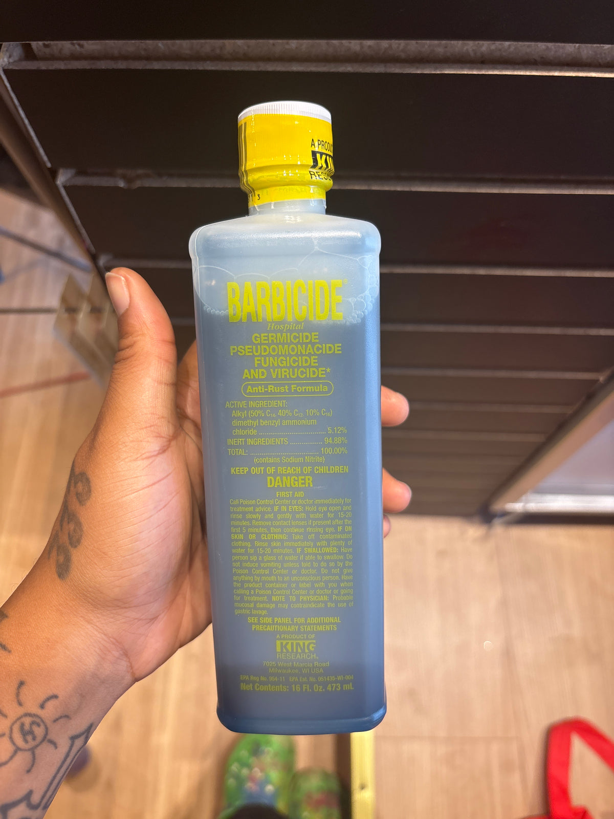 Barbicide- Getmicide, Pseudomonacide,Fungicide, And Virucide Cleanser