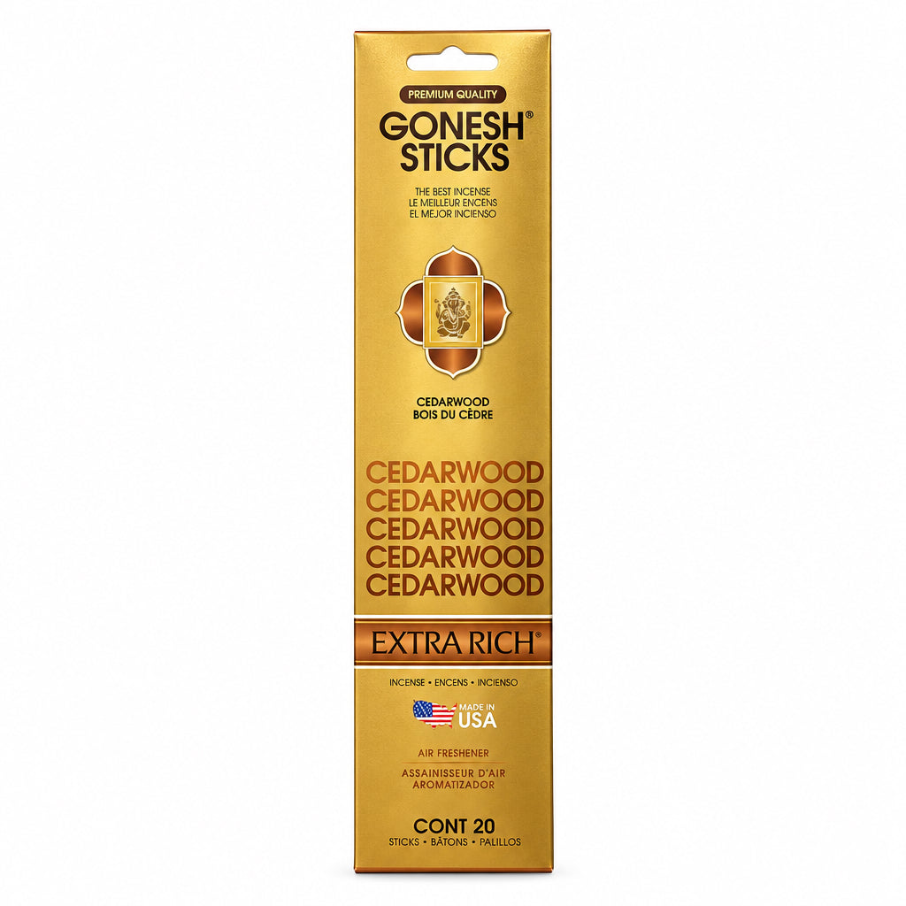 PREMIUM QUALITY- Gonesh Sticks-Cedarwood cnt 20