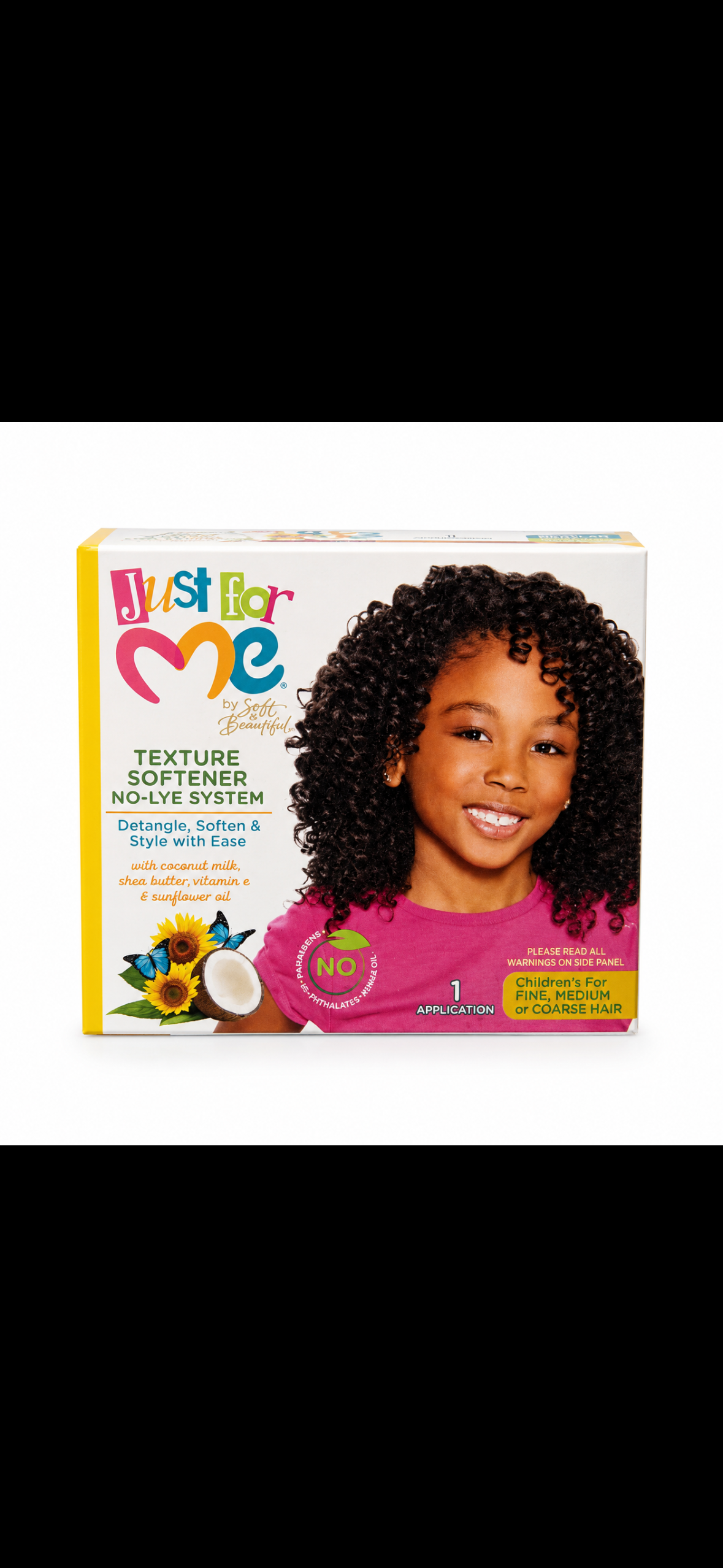 JUST FOR ME- Texture Softener No-Lye System Detangle, Soften & Style with Ease