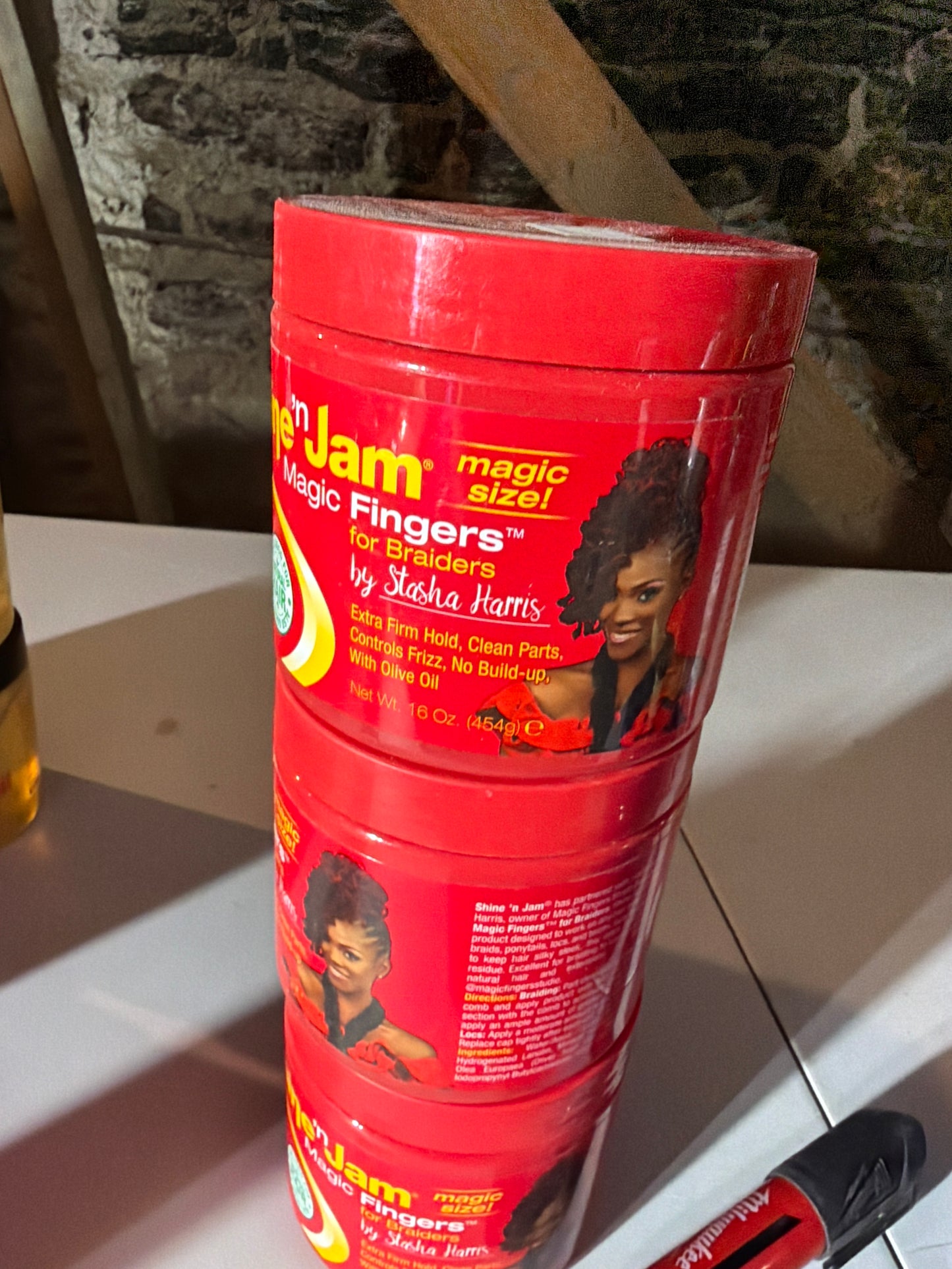 Shine ’n Jam Magic Fingers for Braiders Styling Gel 16 oz