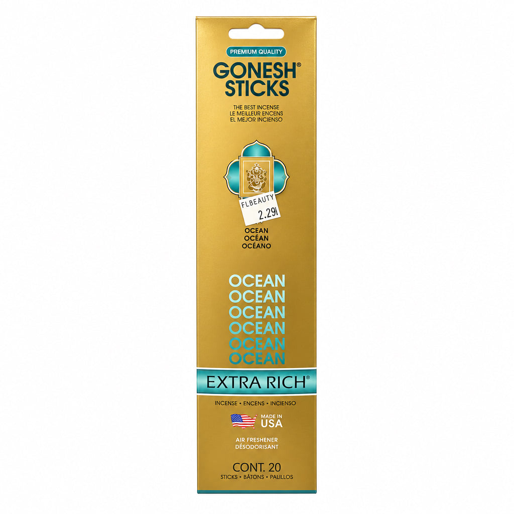 PREMIUM QUALITY- Gonesh Sticks-Ocean cnt 20