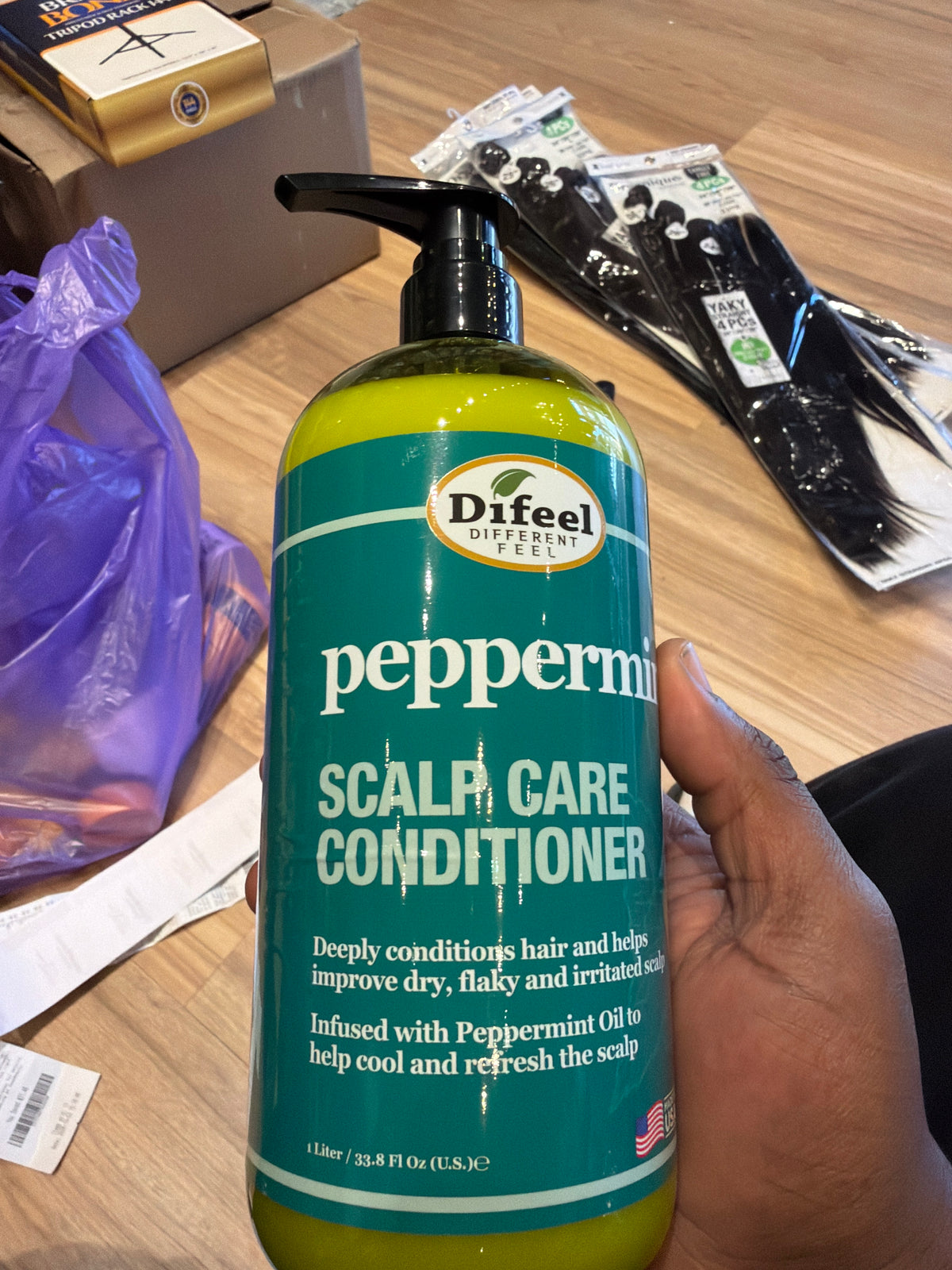 Peppermint scalp care conditioner