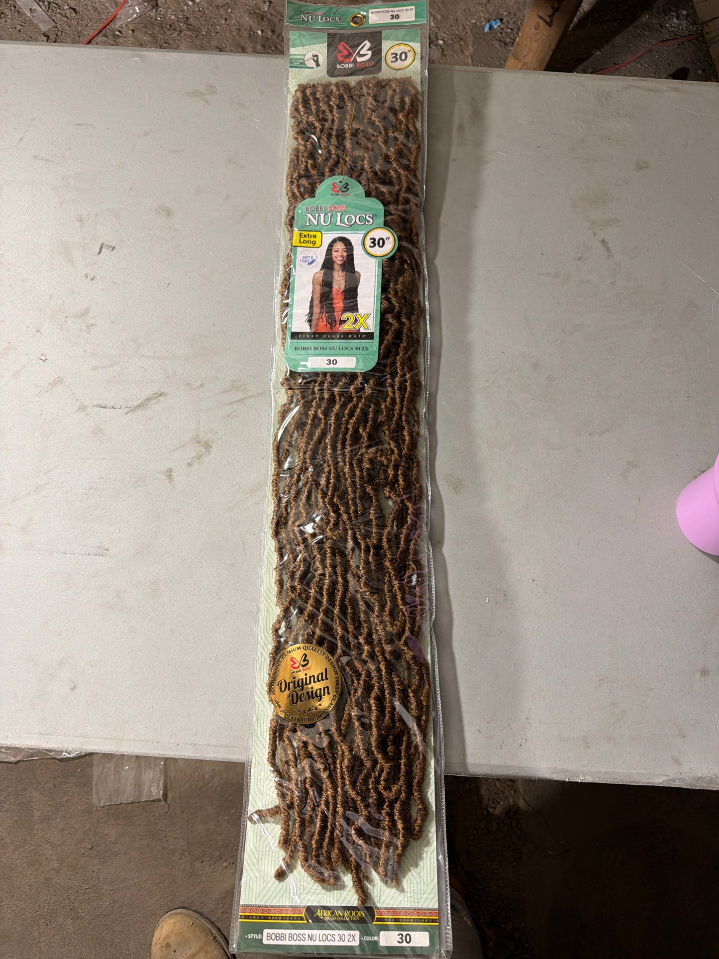 Bobbi Boss NU LOCS Extra Long 30” 2X Crochet Braiding Hair – Color 30