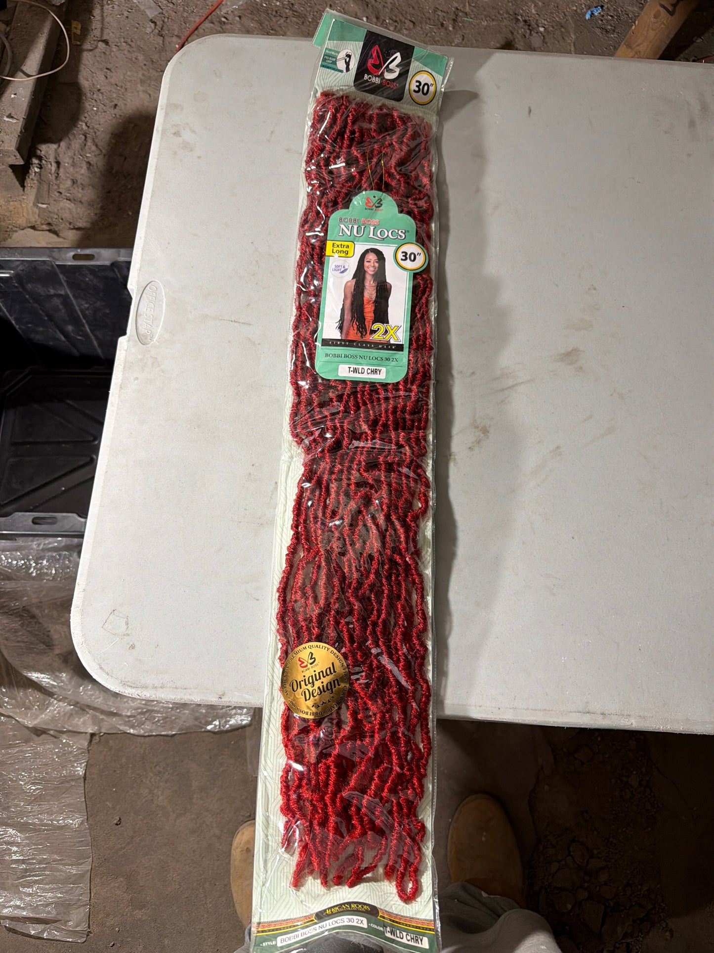 Bobbi Boss NU LOCS Extra Long 30” 2X Crochet Braiding Hair – T-Wild Cherry