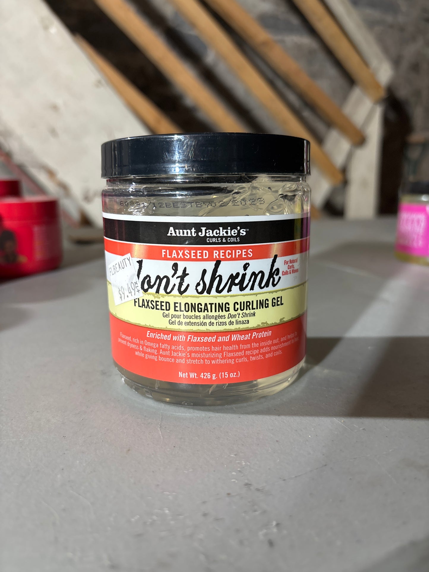 Aunt Jackie’s-Don’t Shrink flaxseed Elongating Curling Gel