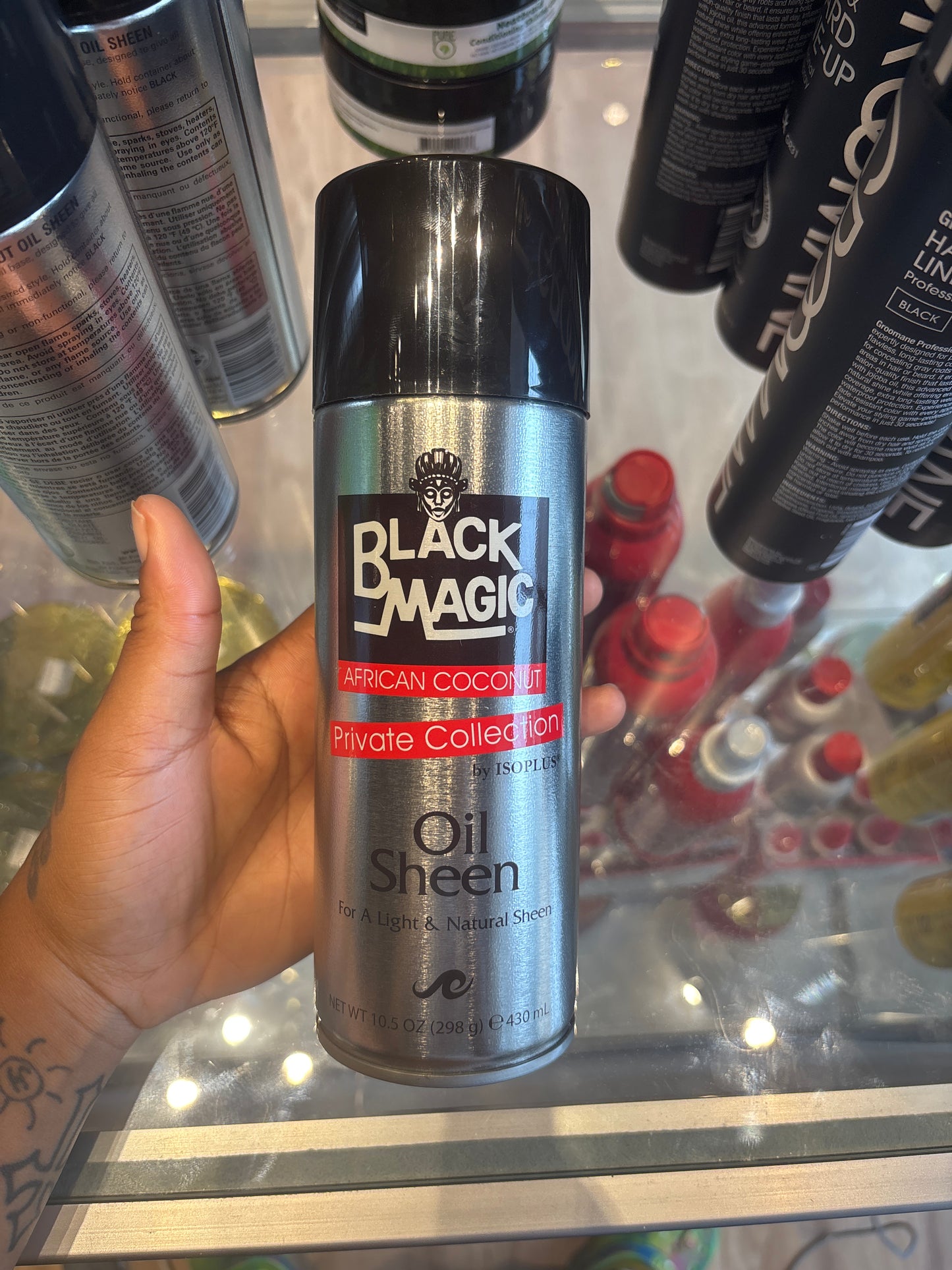 BLACK MAGIC- Oil Sheen African Coconut Private Collection 10.5oz.(298g)